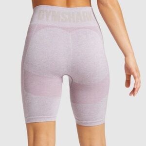 Gymshark Flex Cycling Shorts Purple Marl Pebble Gray Medium
